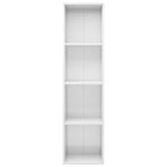 Book Cabinet/TV  Cabinet High Gloss White Chipboard