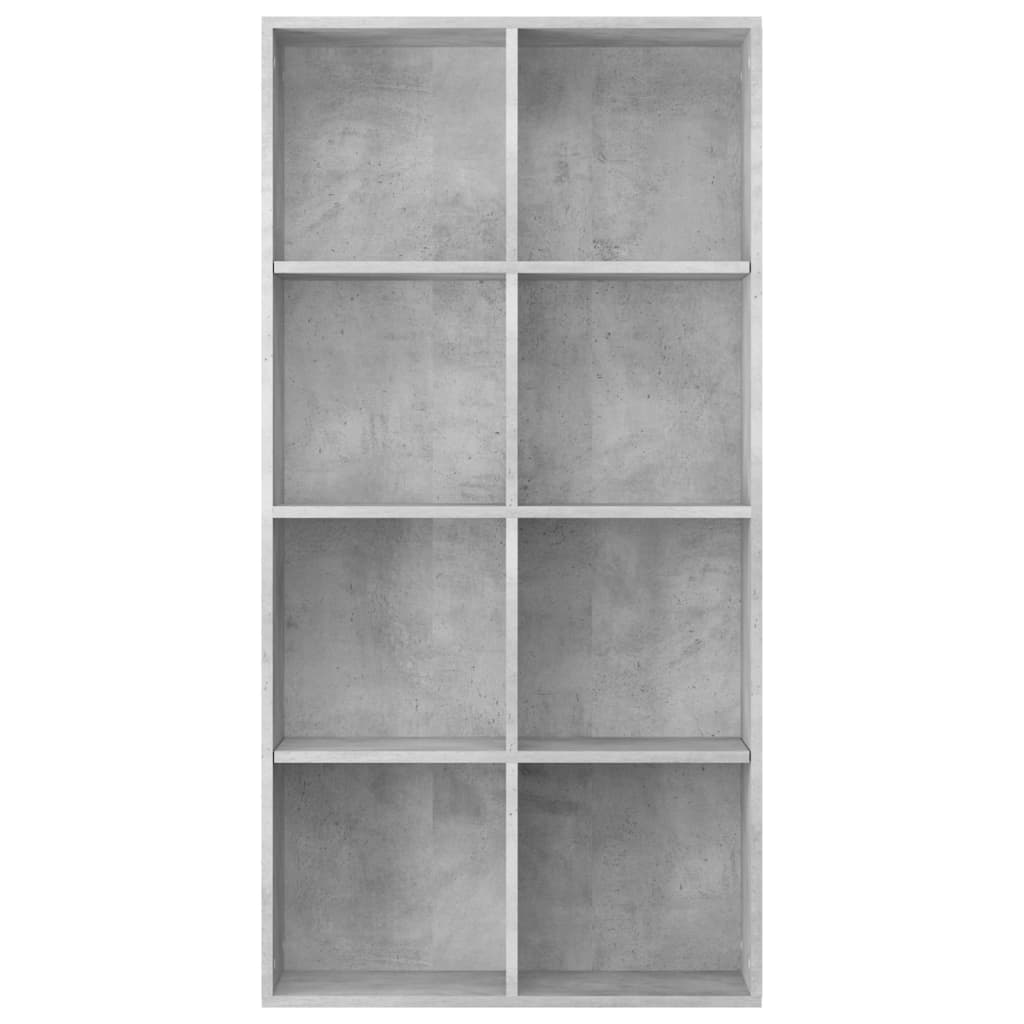 Book Cabinet/Sideboard Concrete Grey Chipboard - 66×30×130cm
