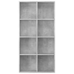 Book Cabinet/Sideboard Concrete Grey Chipboard
