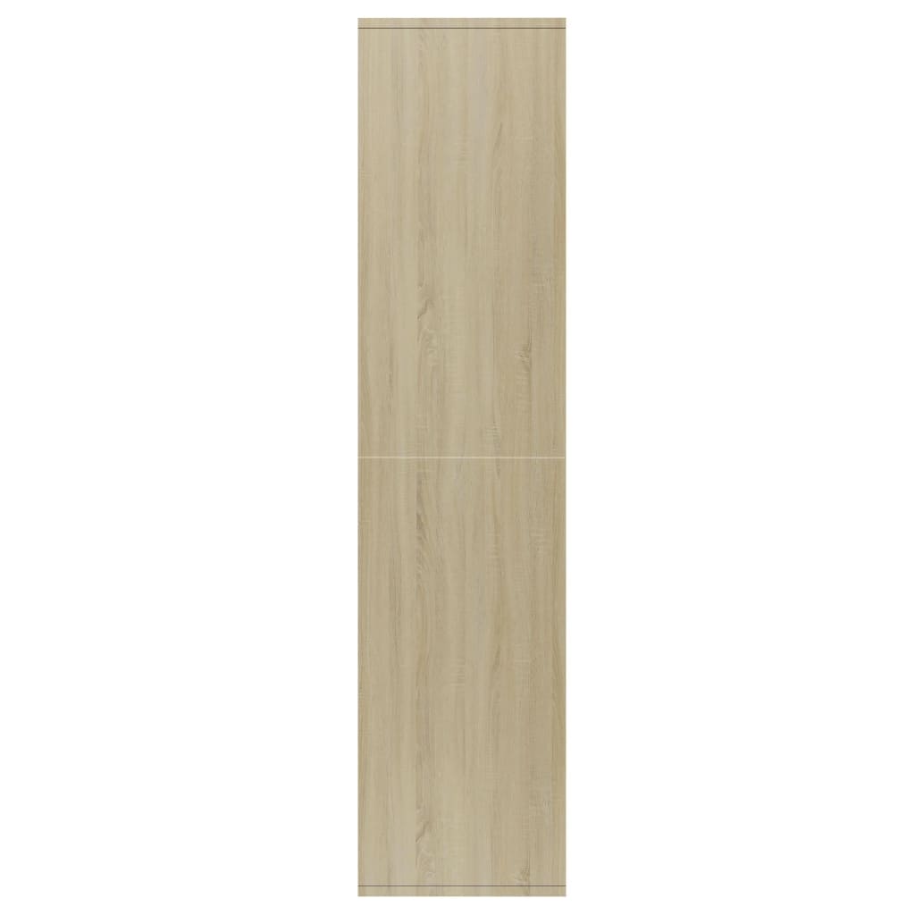 Book Cabinet/Sideboard White and Sonoma Oak Chipboard