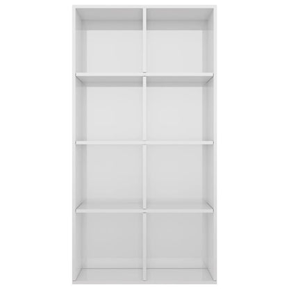 Book Cabinet/Sideboard High Gloss White Chipboard