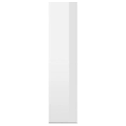 Book Cabinet/Sideboard High Gloss White Chipboard