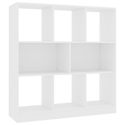 Book Cabinet White Chipboard - 97.5×29.5×100cm