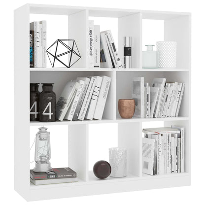 Book Cabinet White Chipboard - 97.5×29.5×100cm