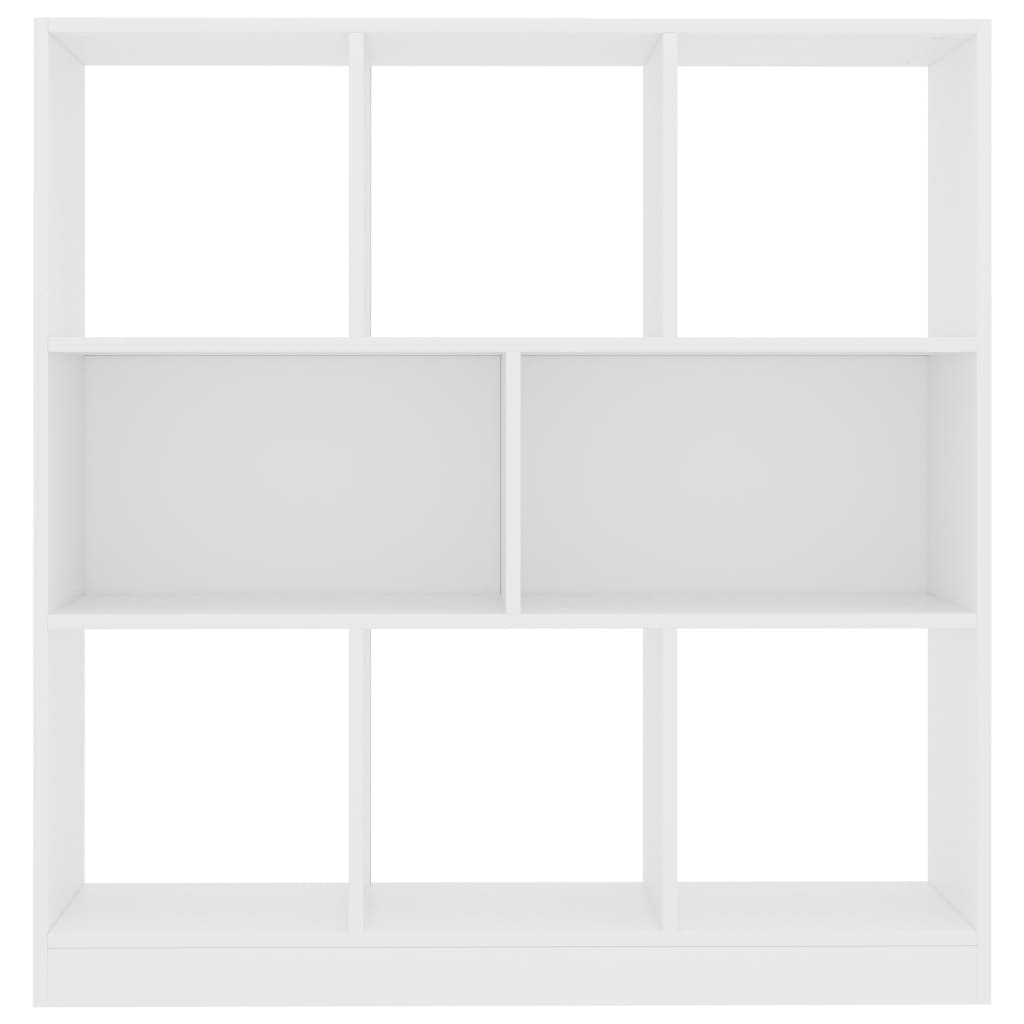 Book Cabinet White Chipboard - 97.5×29.5×100cm