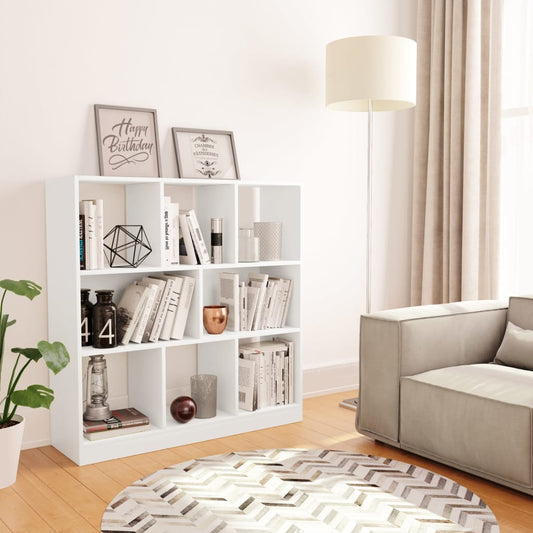 Book Cabinet White Chipboard - 97.5×29.5×100cm