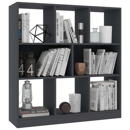 Book Cabinet Grey Chipboard