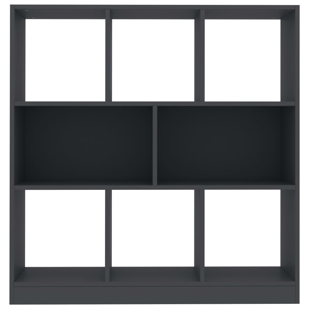Book Cabinet Grey Chipboard