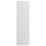 Book Cabinet High Gloss White Chipboard