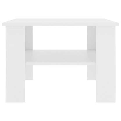 Coffee Table White Chipboard - 60×60×42cm