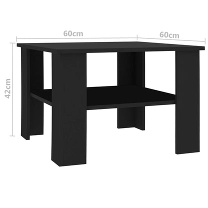 Coffee Table Black Chipboard