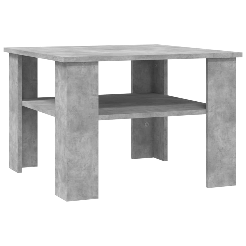 Coffee Table Concrete Grey Chipboard - 60×60×42cm