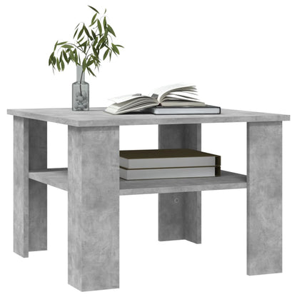 Coffee Table Concrete Grey Chipboard - 60×60×42cm