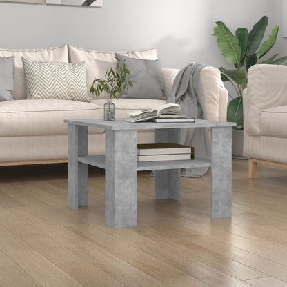 Coffee Table Concrete Grey Chipboard - 60×60×42cm