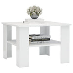 Coffee Table High  Gloss White Chipboard