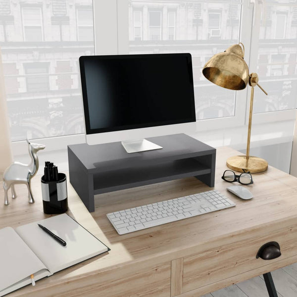  Monitor Stand Grey Chipboard