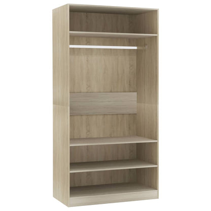 Wardrobe Sonoma Oak Chipboard - 100×50×200cm