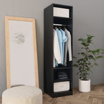 Wardrobe Black  Chipboard