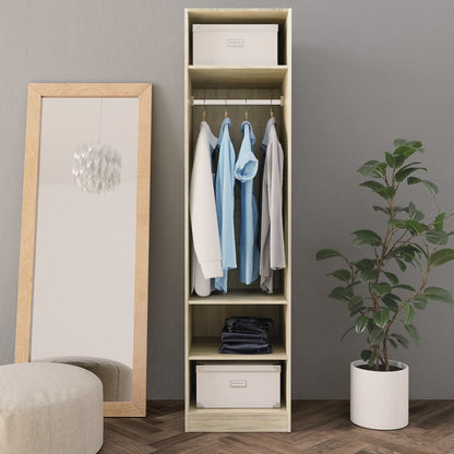 Wardrobe Sonoma Oak Chipboard - 50×50×200cm