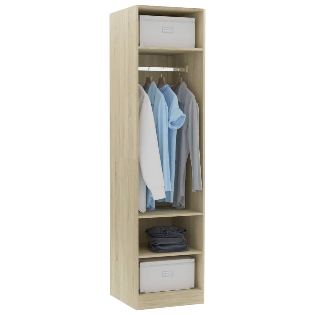 Wardrobe Sonoma Oak Chipboard - 50×50×200cm