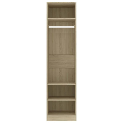 Wardrobe Sonoma Oak Chipboard - 50×50×200cm