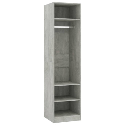 Wardrobe Concrete Grey Chipboard - 50×50×200cm