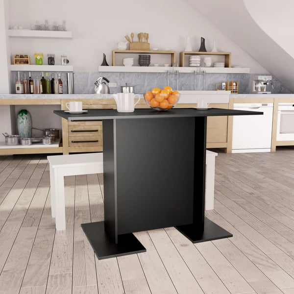  Dining Table Black  Chipboard