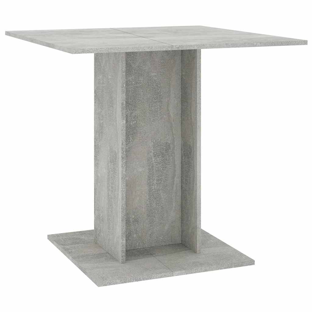 Dining Table Concrete Grey Chipboard - 80×80×75cm