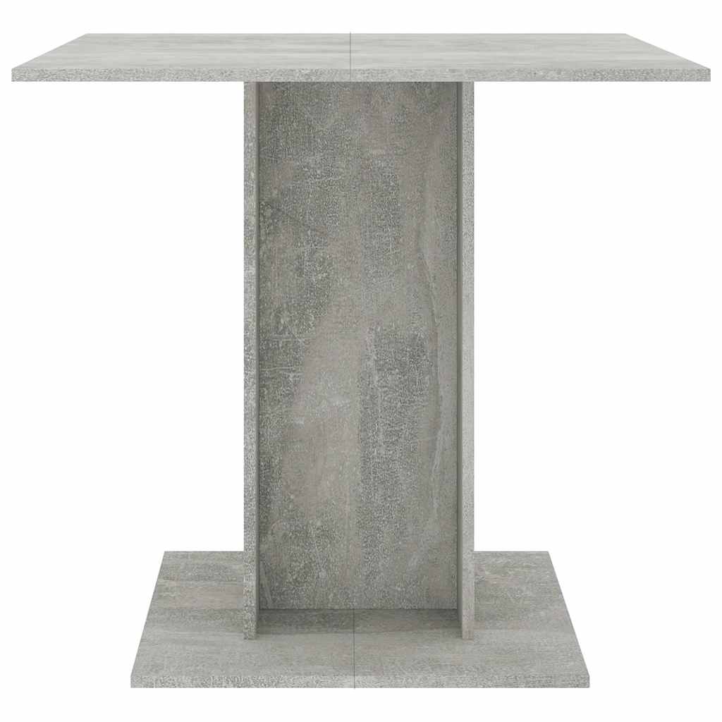 Dining Table Concrete Grey Chipboard - 80×80×75cm