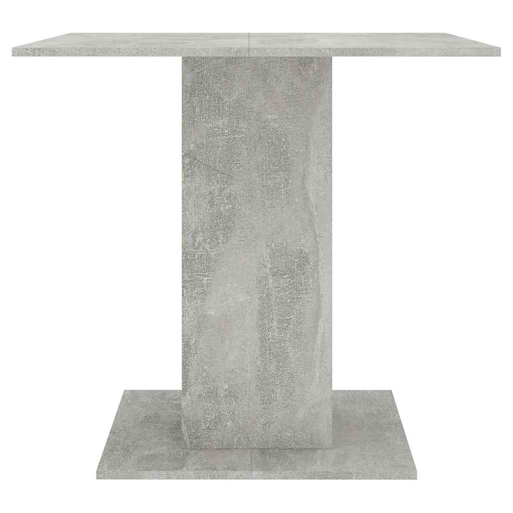 Dining Table Concrete Grey Chipboard - 80×80×75cm