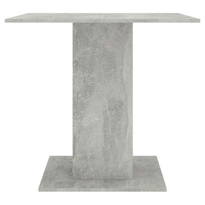 Dining Table Concrete Grey Chipboard - 80×80×75cm