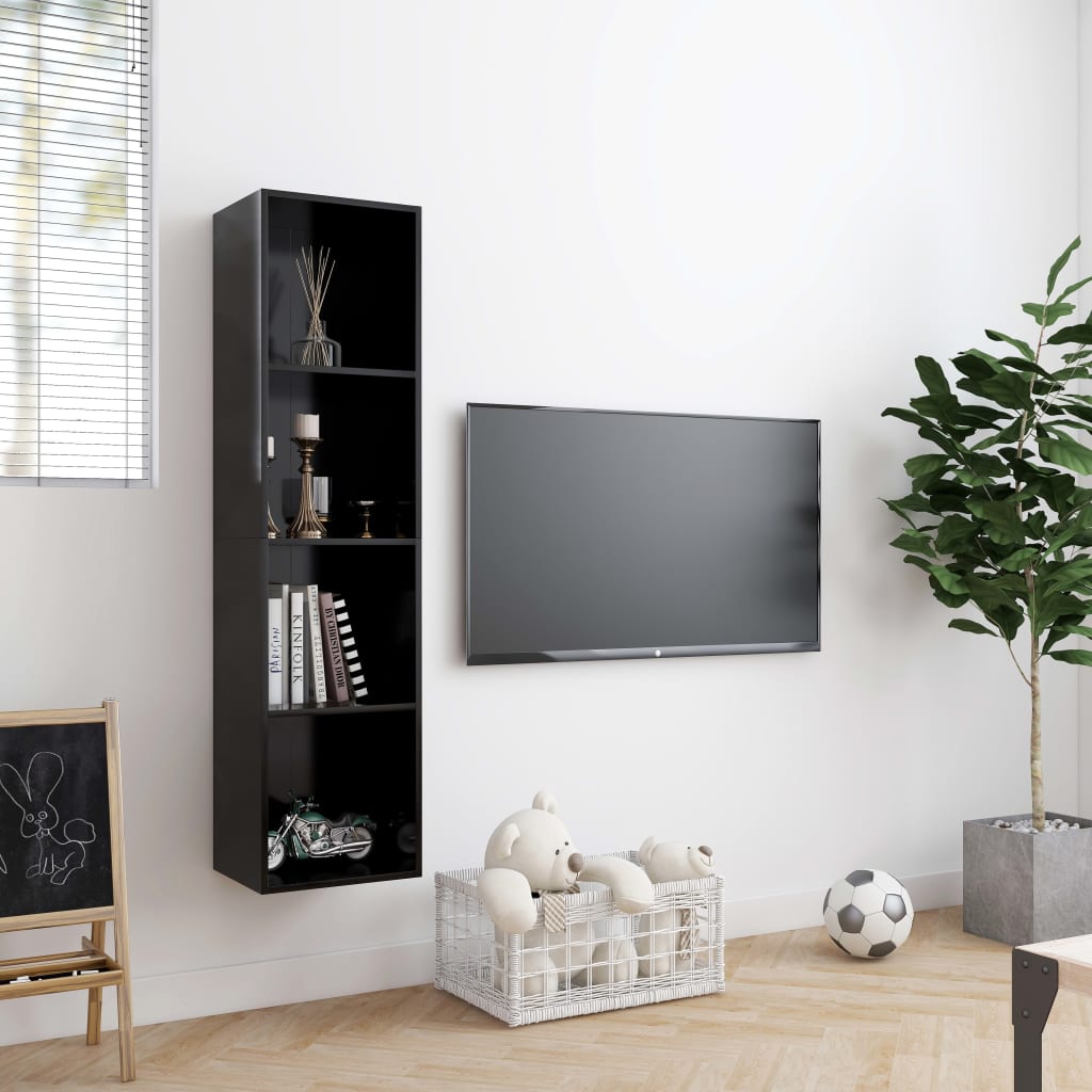 Book Cabinet/TV Cabinet Black