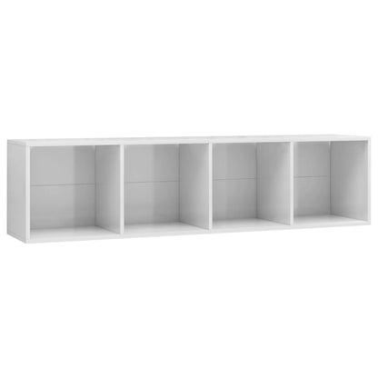 Book Cabinet/TV Cabinet High Gloss White