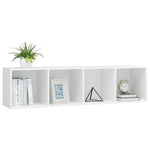 Book Cabinet/TV Cabinet High Gloss White