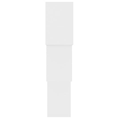 Cube Wall Shelves White Chipboard