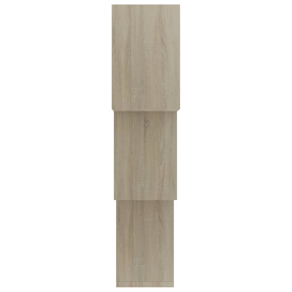 Cube Wall Shelves Sonoma Oak Chipboard