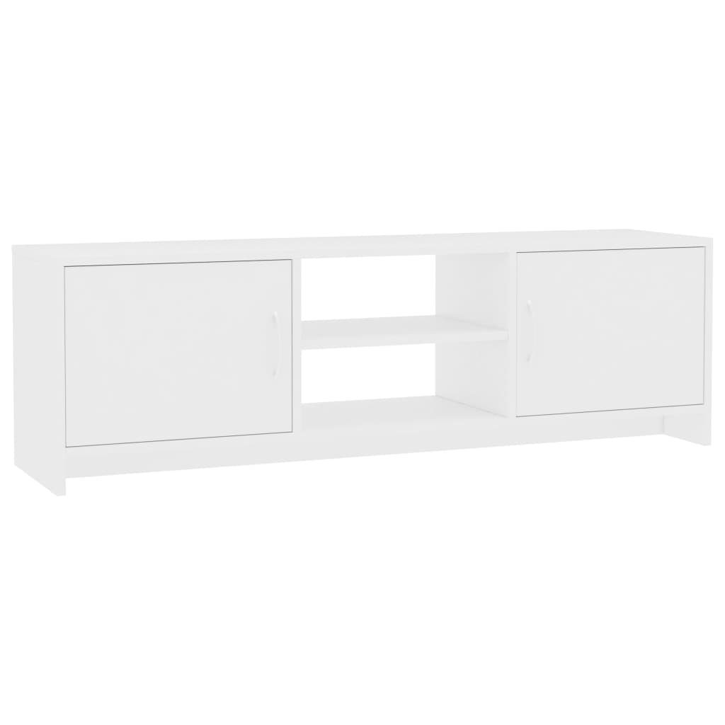 TV Cabinet White - Chipboard - 120×30×37.5cm