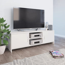 TV Cabinet  White - Chipboard