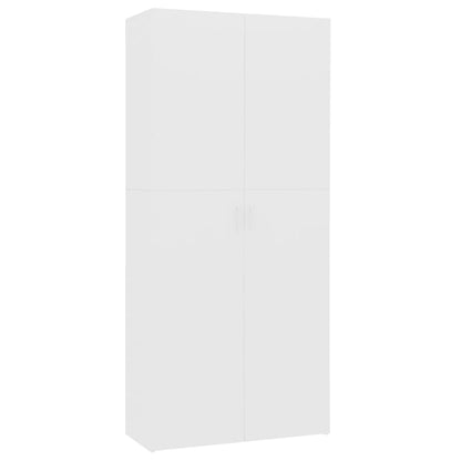 Shoe Cabinet White Chipboard