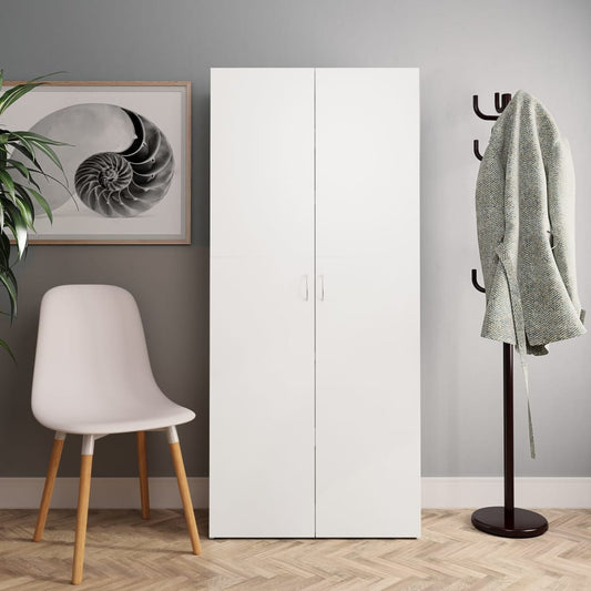 Shoe Cabinet White Chipboard