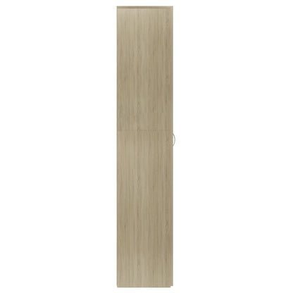 Shoe Cabinet Sonoma Oak Chipboard - 80×35.5×180cm