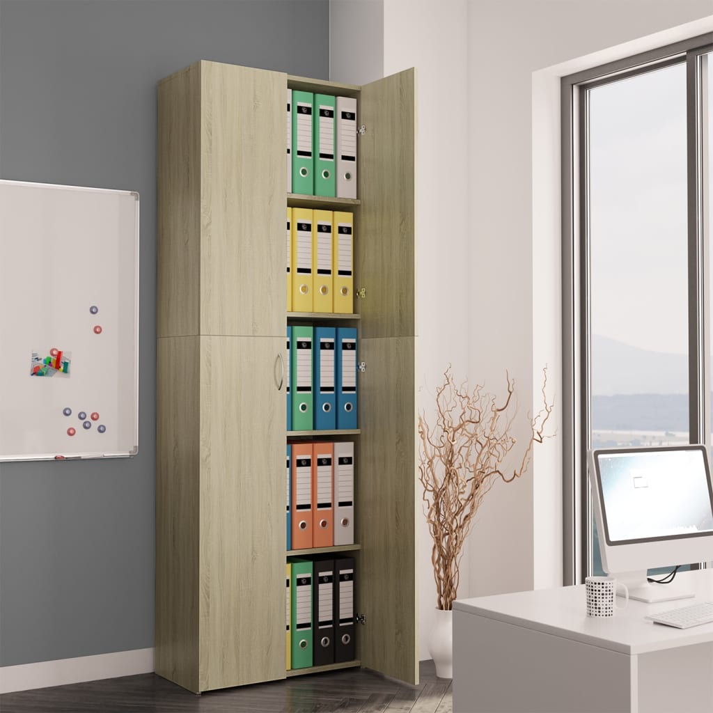 Office Cabinet Sonoma Oak Chipboard