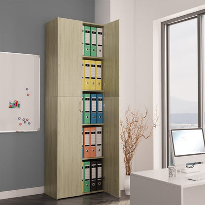 Office Cabinet Sonoma Oak Chipboard