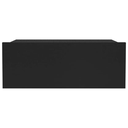 Floating Nightstands 2 pcs Black Chipboard
