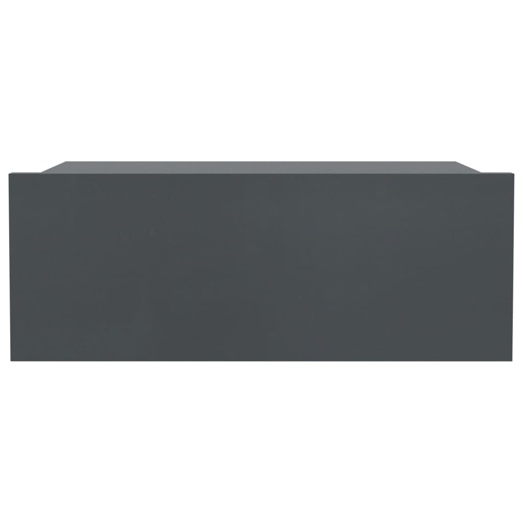 Floating Nightstand Grey Chipboard