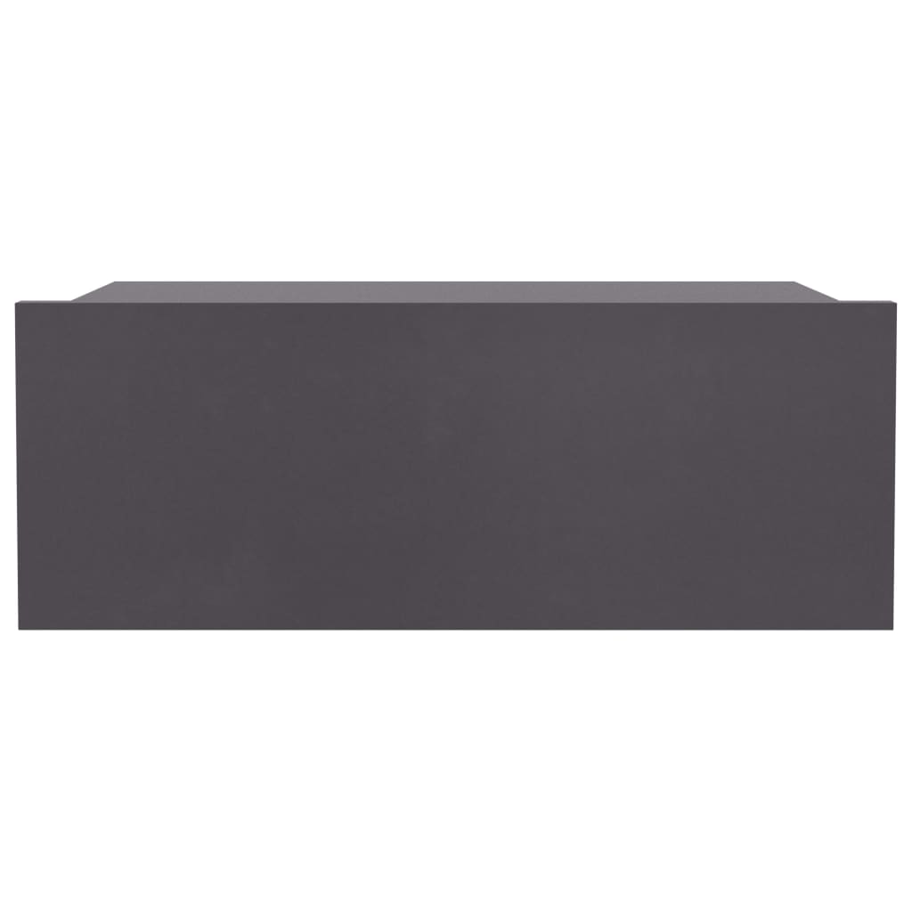 Floating Nightstands 2 pcs Grey Chipboard