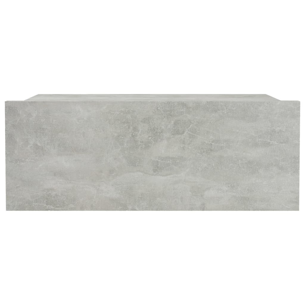 Floating Nightstands 2 pcs Concrete Grey Chipboard - 40×30×15cm