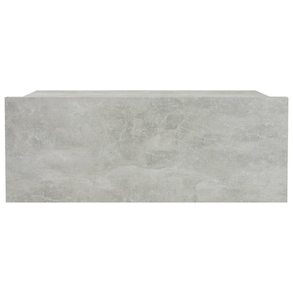 Floating Nightstands 2 pcs Concrete Grey Chipboard - 40×30×15cm