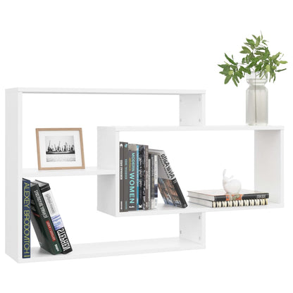 White Wall Shelves 3 Compartments Engineered Wood | HomeAndLiving
