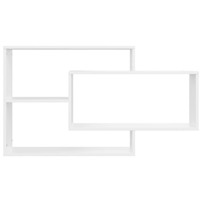 White Wall Shelves 3 Compartments Engineered Wood | HomeAndLiving